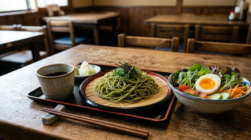 摩訶不思議食堂の茶そば膳