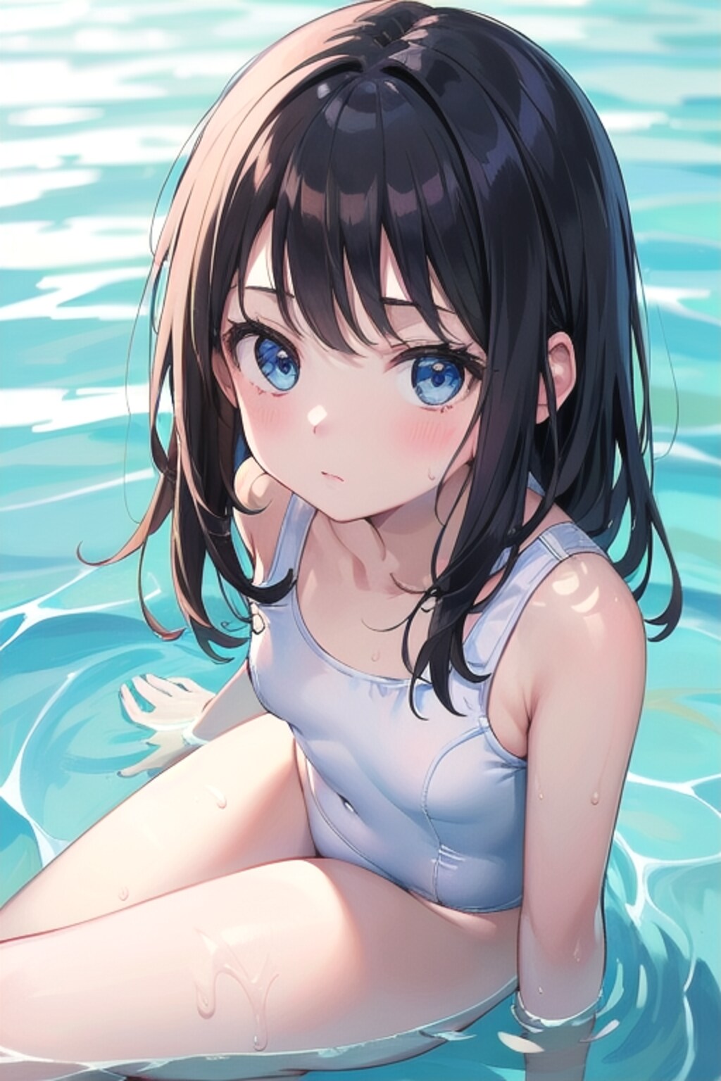 プールサイド(スク水)(10)