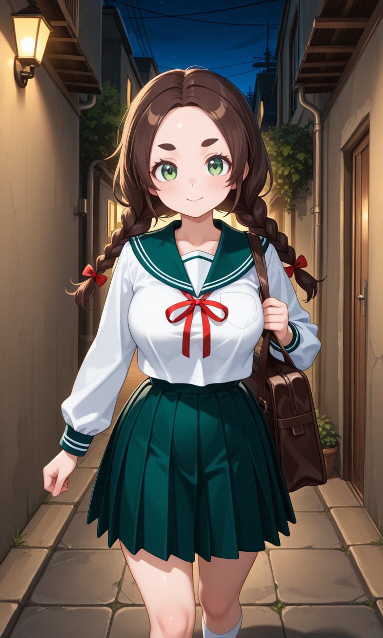 [お]そくなったかえりみち：がんばれサブ子ちゃん