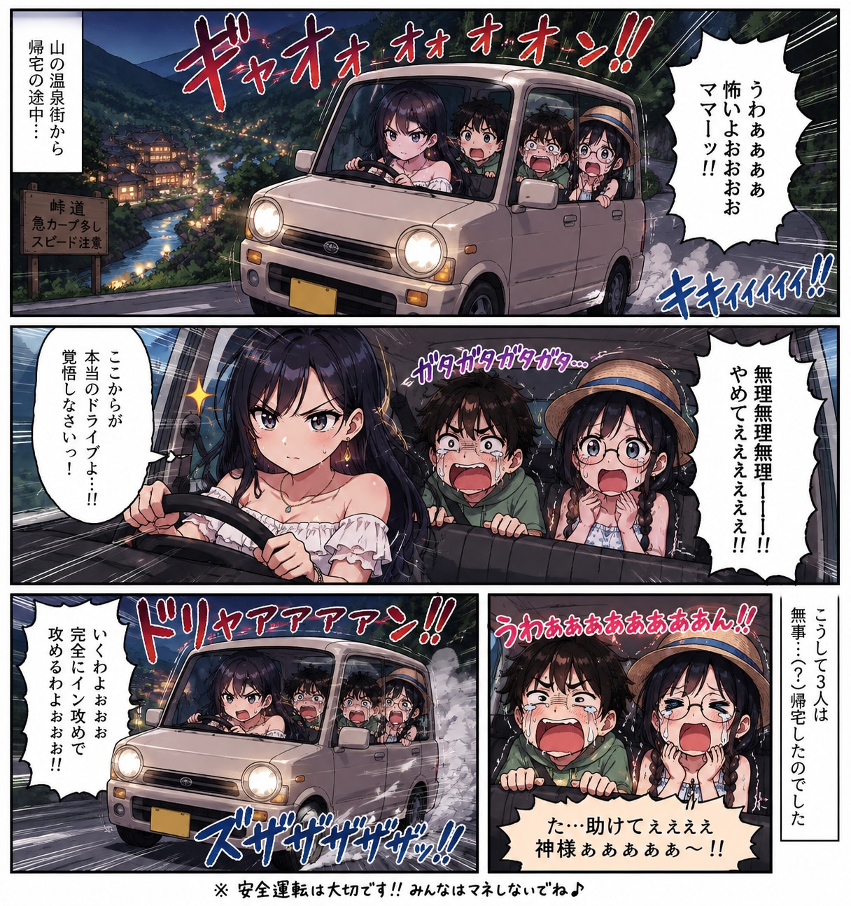 丸子・運転荒い丸子ママ