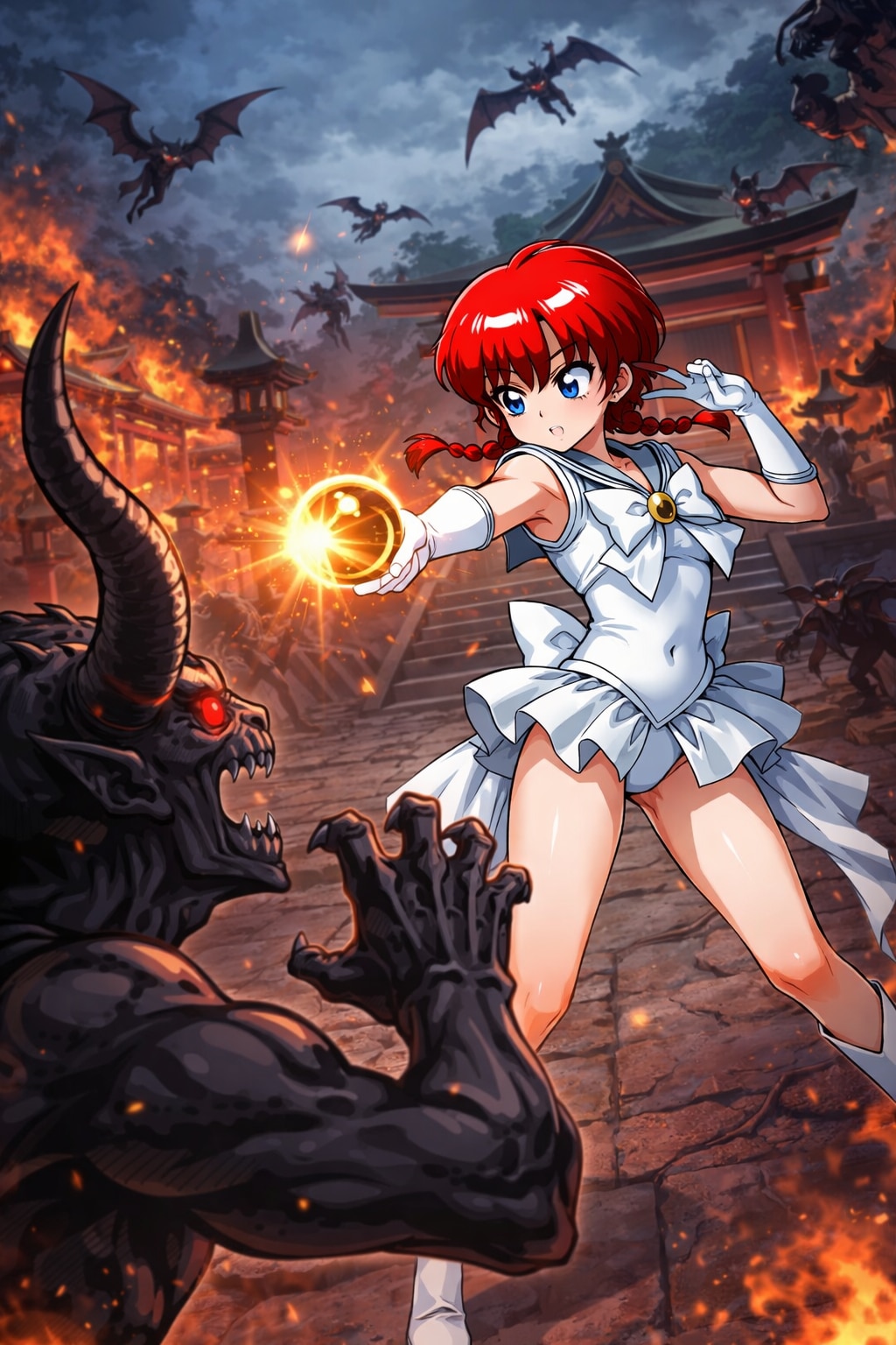 火野神社に悪魔襲来！ | の人気AIイラスト・グラビア