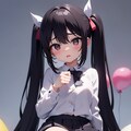 黒のツインテールの子 4枚目