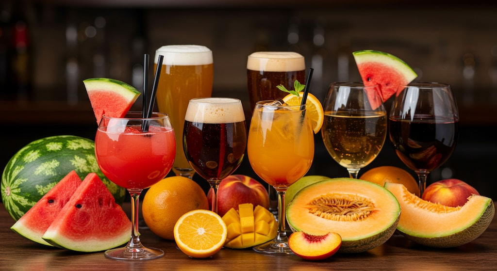 デザートの果実Bar食べ放題と飲み放題プラン