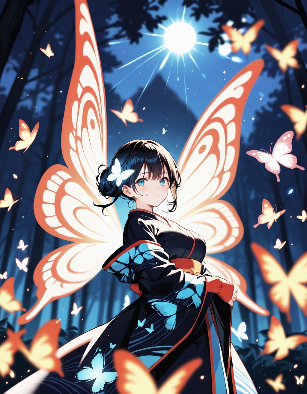 A illusion in the forest