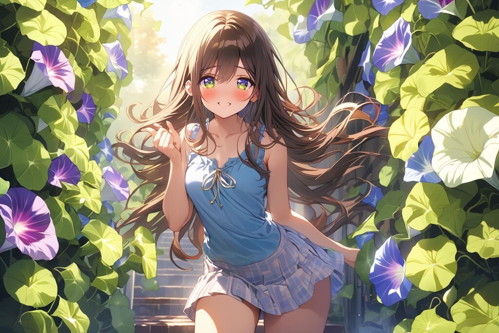 朝顔の小径を抜けて