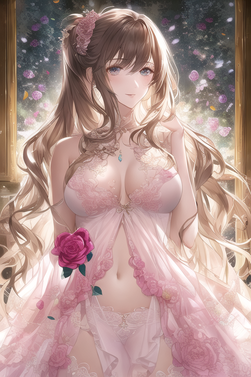 Rose petal see-through