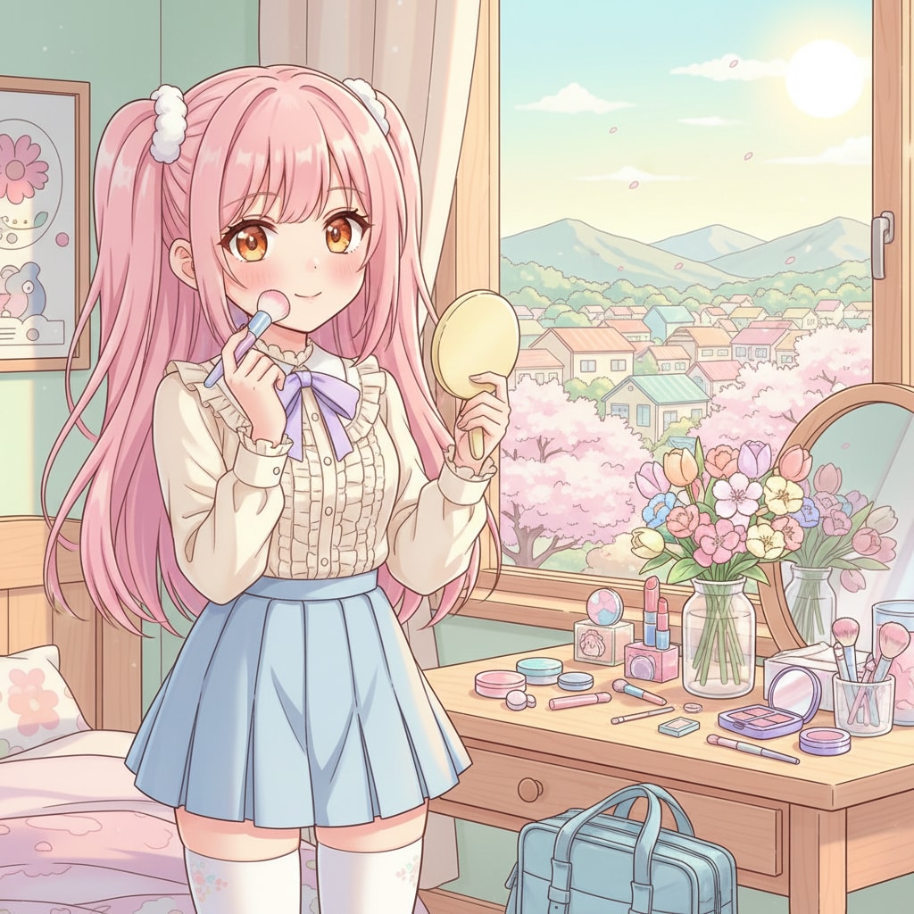 ももツイさん。メイク | の人気AIイラスト・グラビア