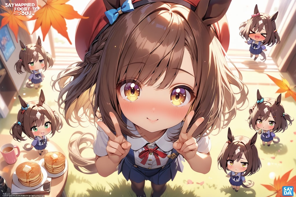 ピース-♡。