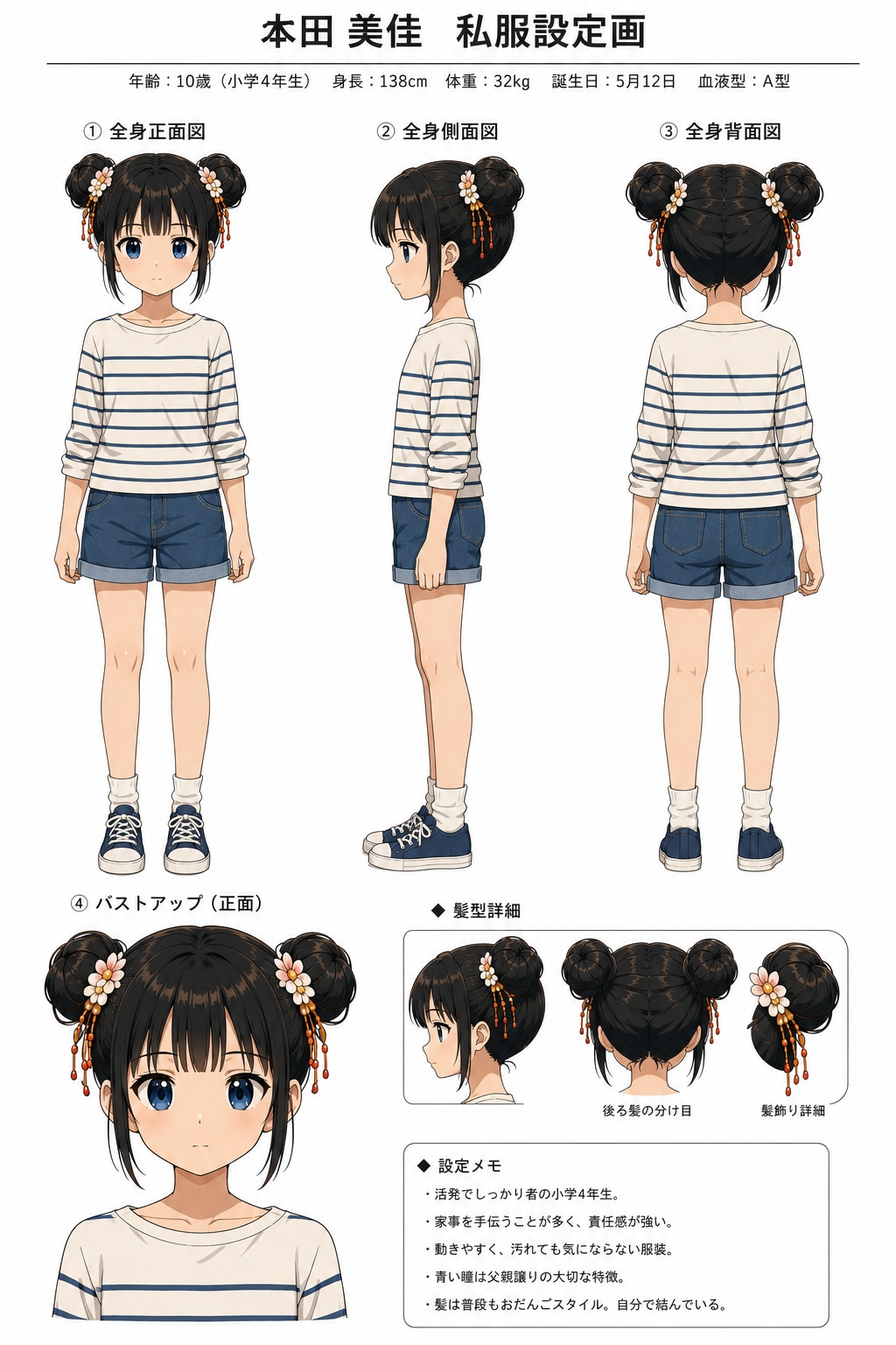 おだんごちゃん設定資料