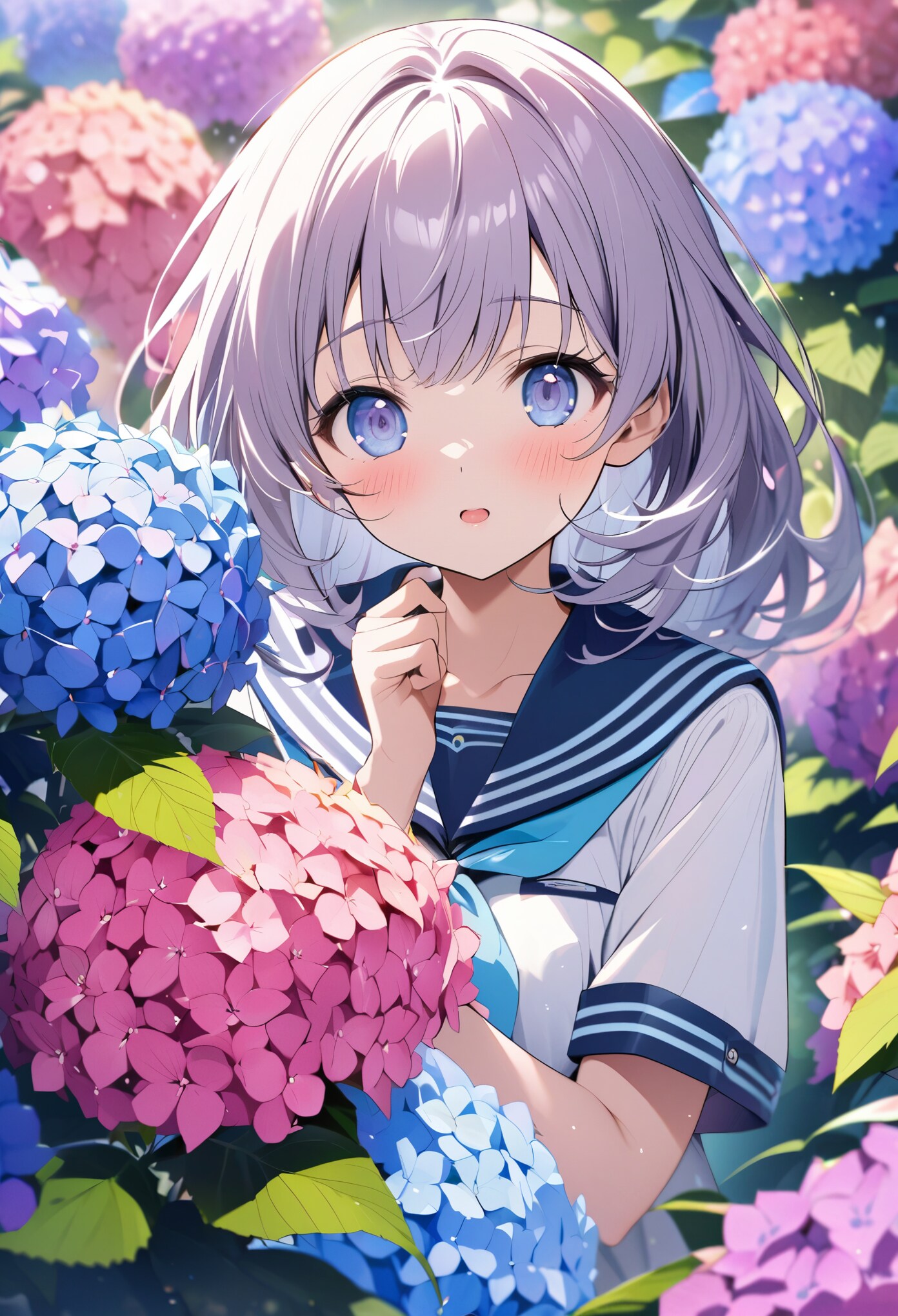 私と華どっち見てる？ | の人気AIイラスト・グラビア