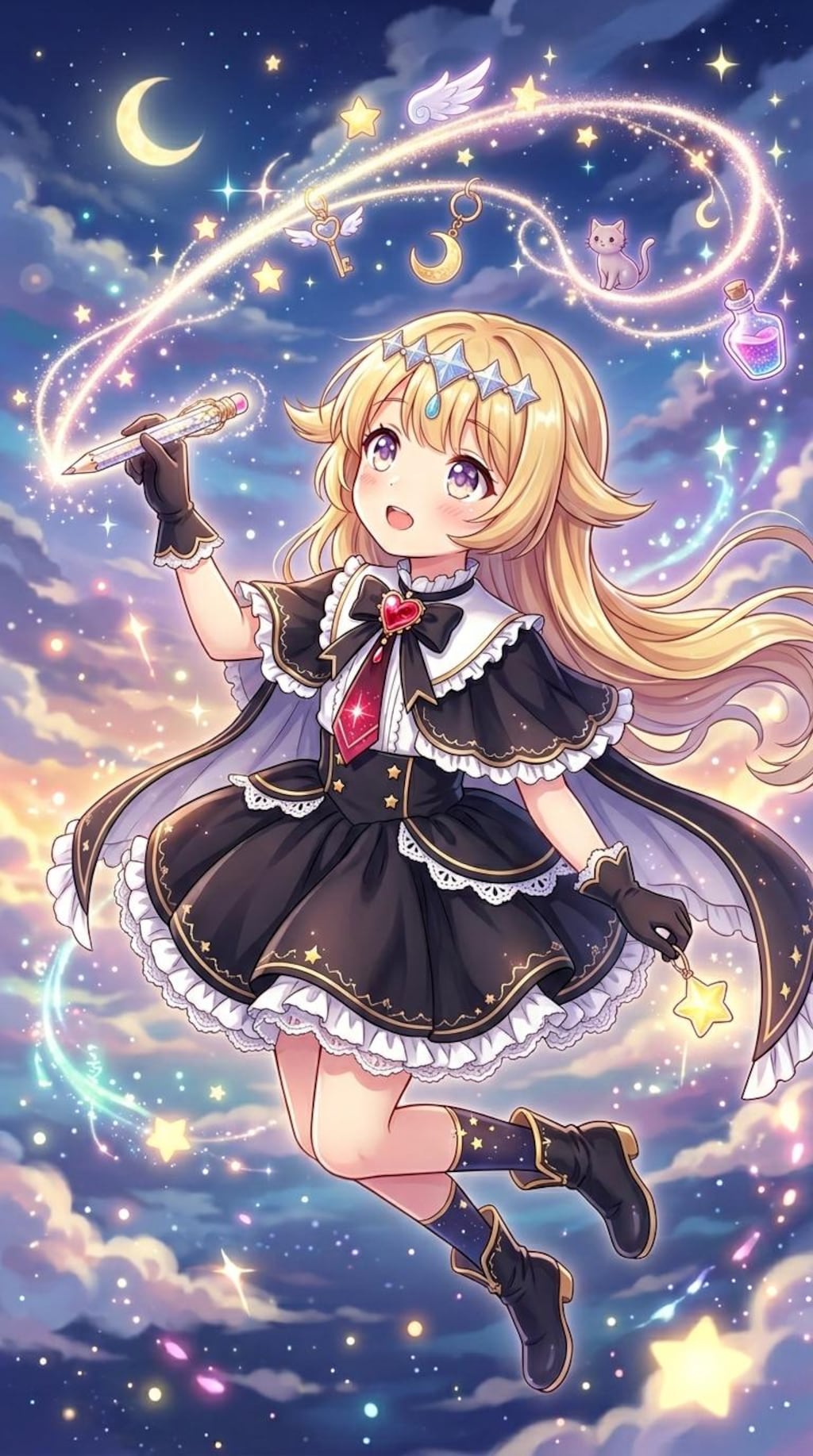 少女が描くのは？