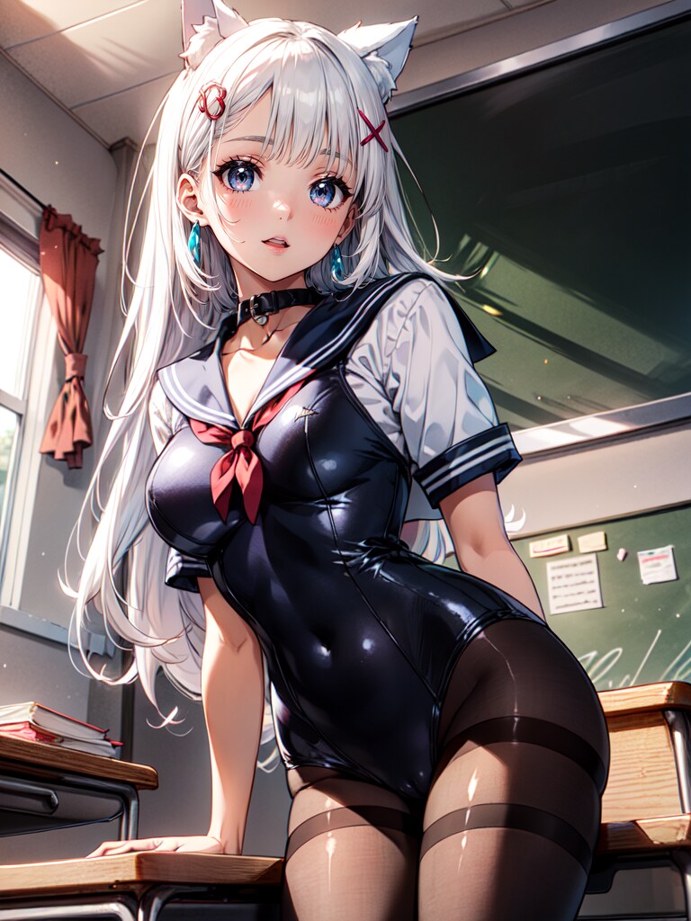 新旧スク水セーラー対決