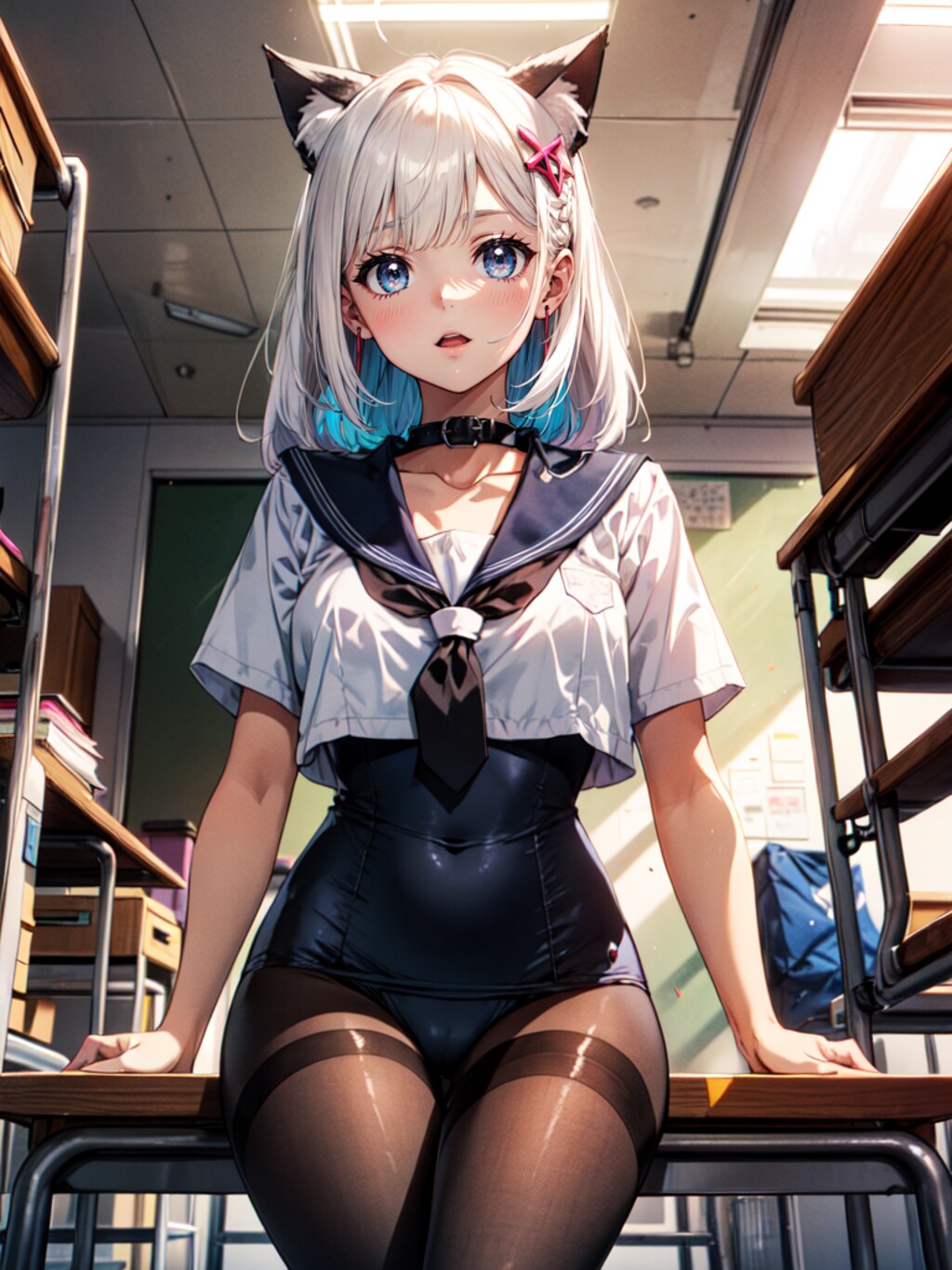 新旧スク水セーラー対決