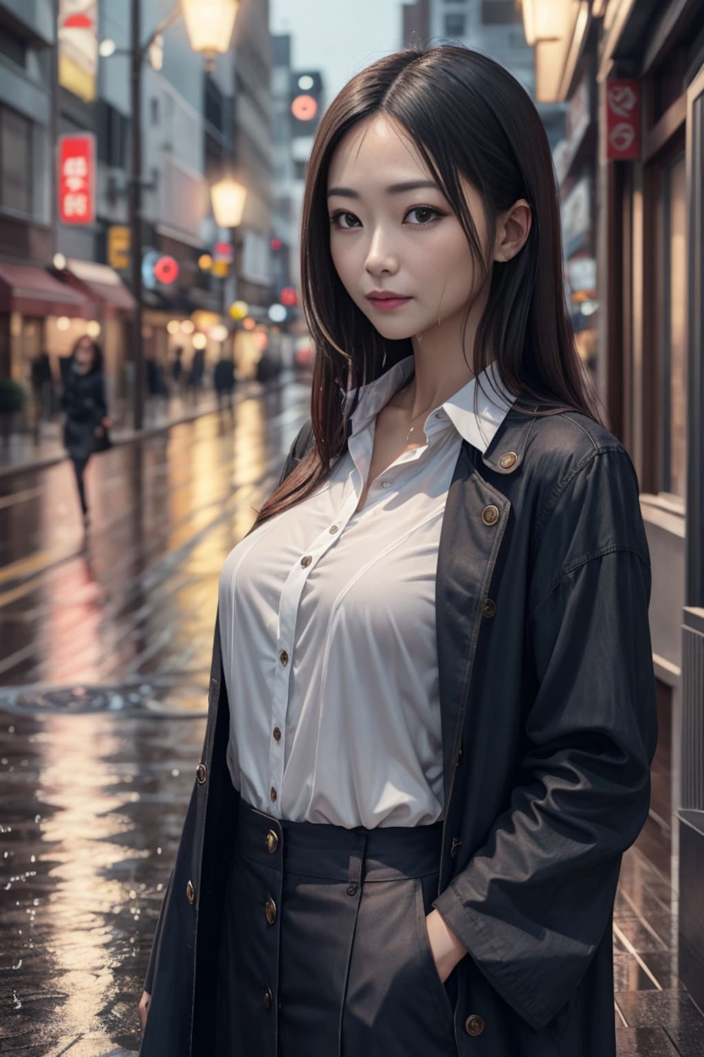 雨上がりの街で3