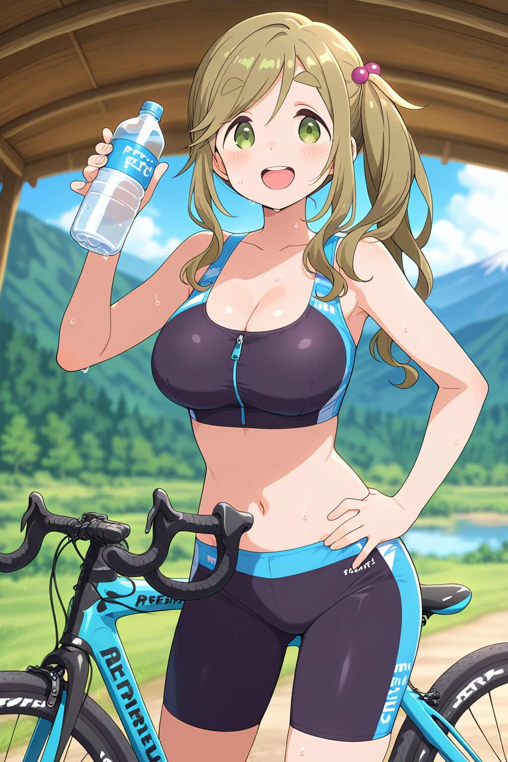 犬山あおいの夏サイクリング🚴‍♀️🎽💦❤️