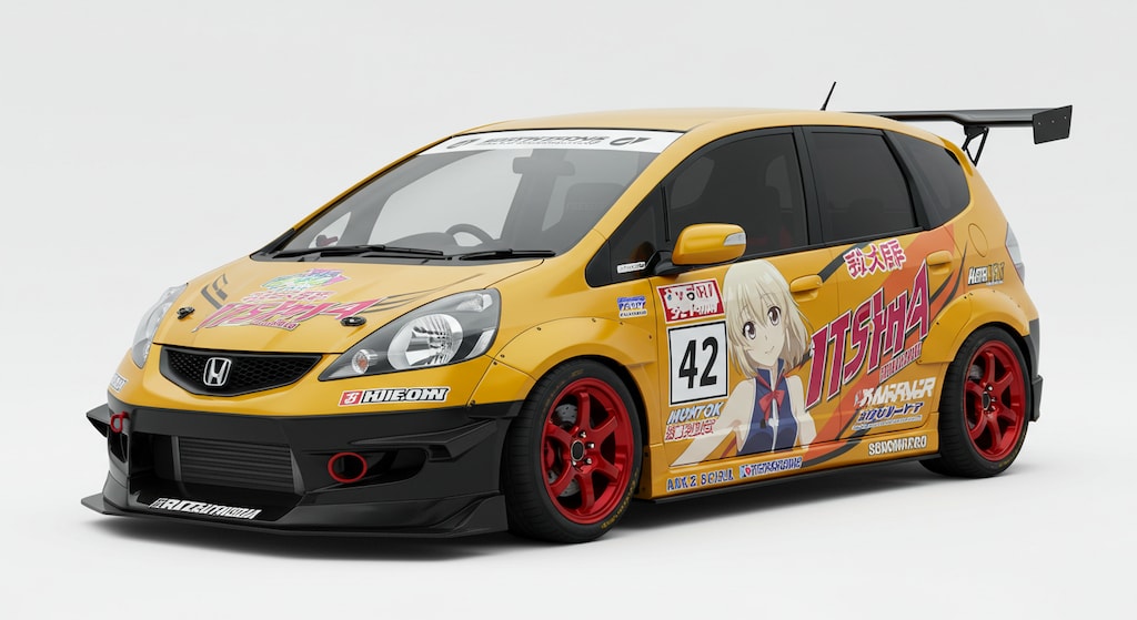 ホンダフィット痛車レーシングカー