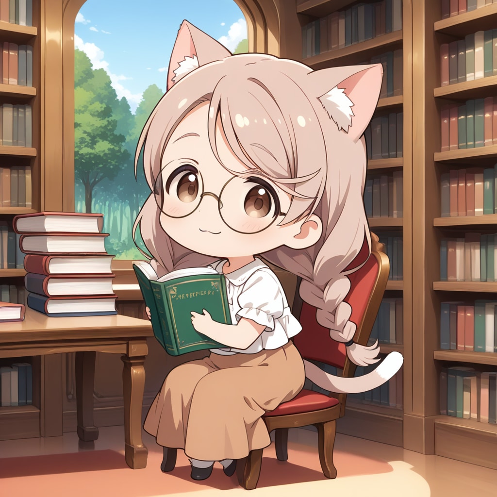 図書館のあきこさん | の人気AIイラスト・グラビア