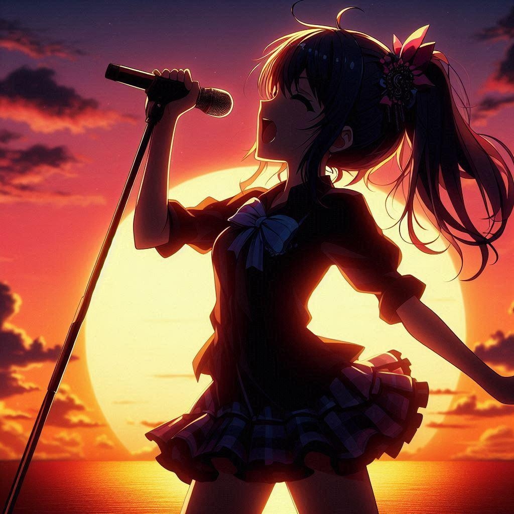 夕暮れの野外コンサート