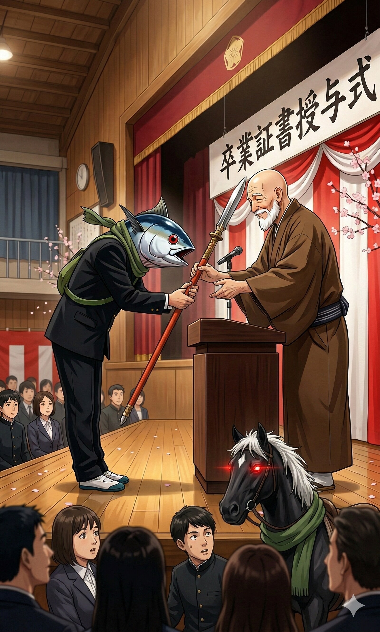 卒業証槍授与式 | の人気AIイラスト・グラビア
