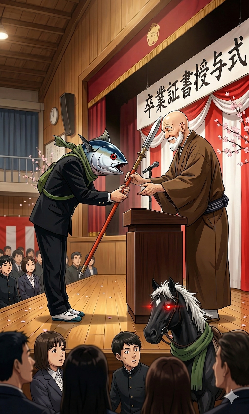 卒業証槍授与式