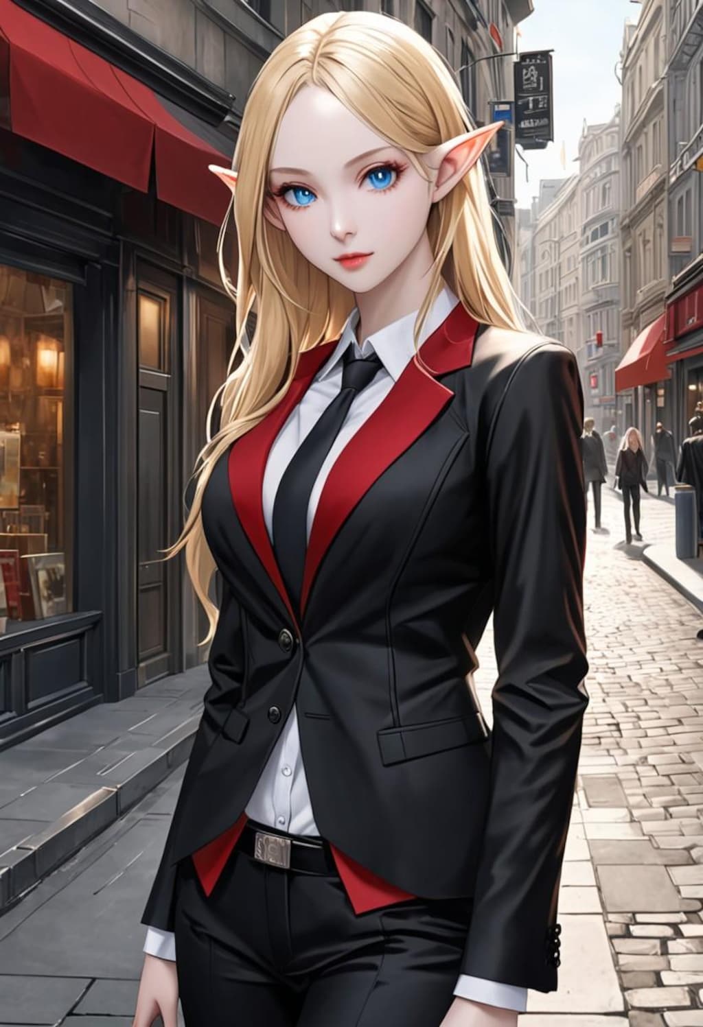 クールな金髪エルフさん