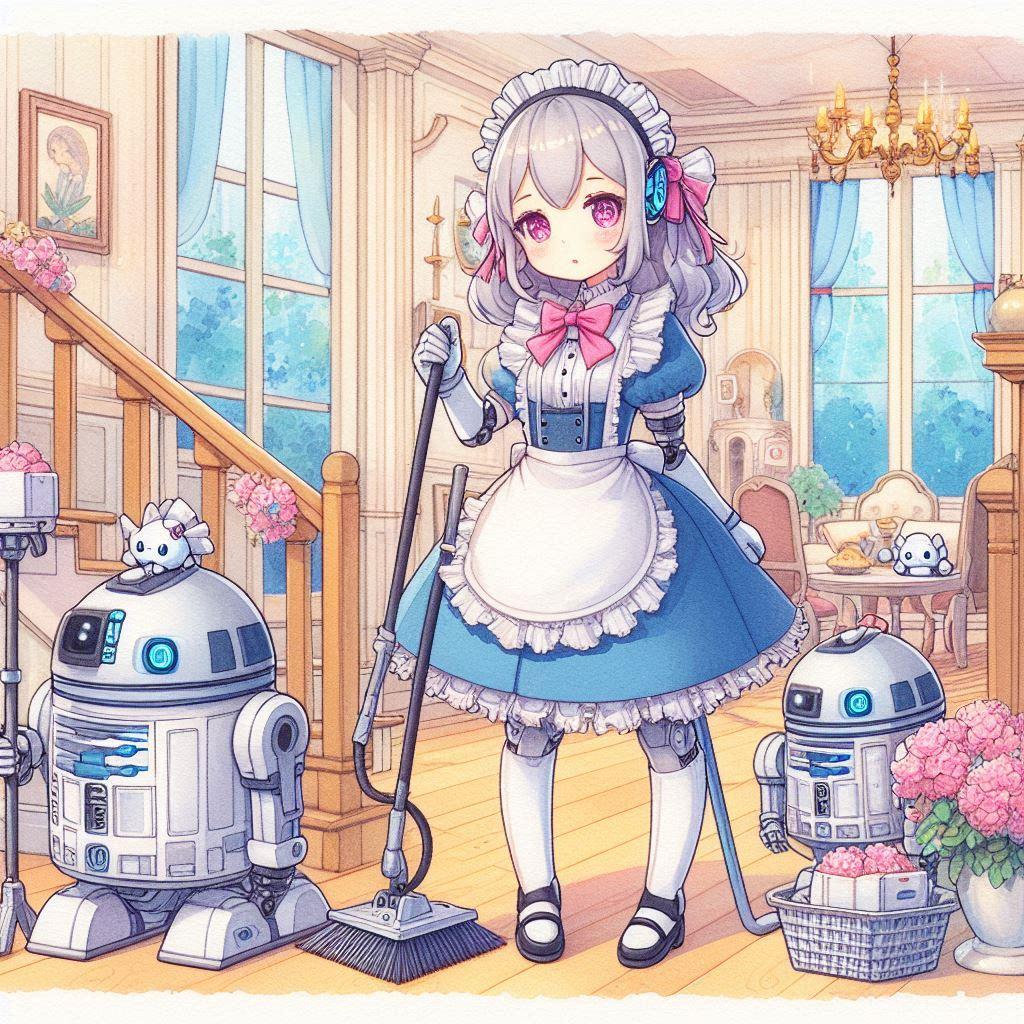 メイド型お掃除ロボット