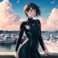 ウエットスーツの少女 2枚目
