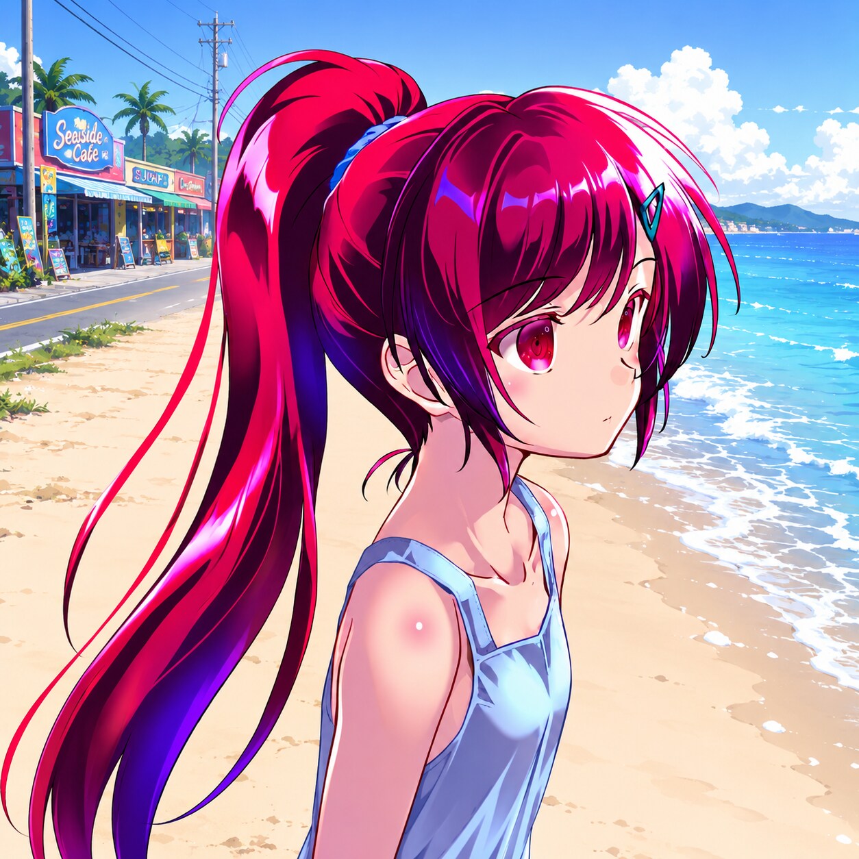 海を見る