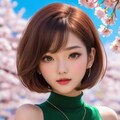 桜の花の下で 8枚目