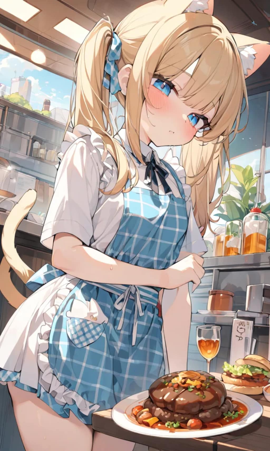 こるり「バイトです。しんどい」まや「接客はきちぃ」