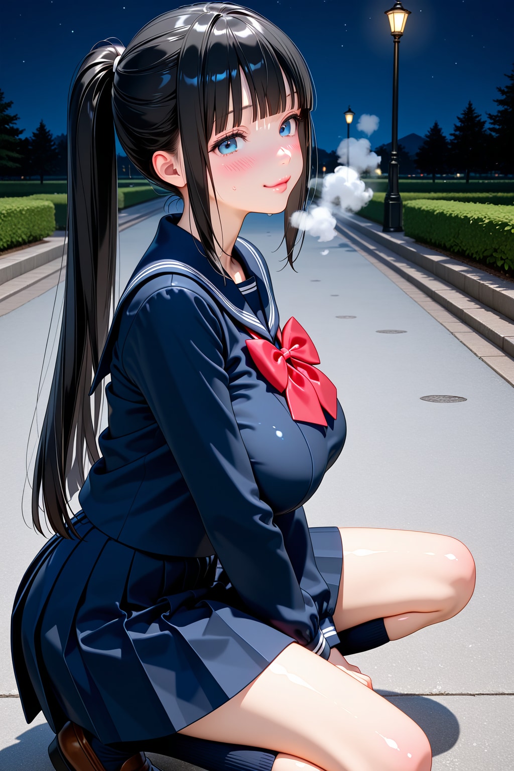 夜中は冷えますね♡