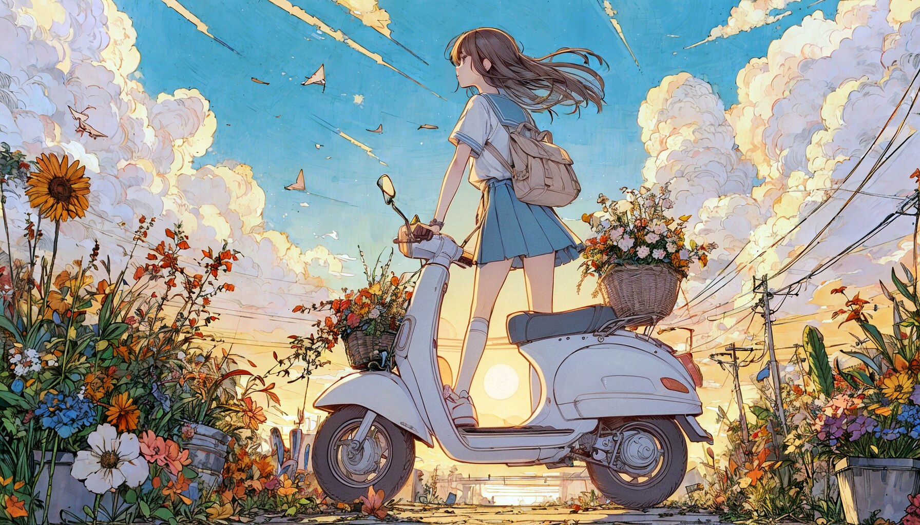 夏空と少女47 | の人気AIイラスト・グラビア