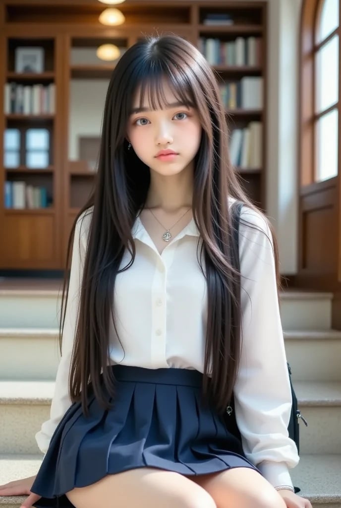 図書館にて | の人気AIイラスト・グラビア