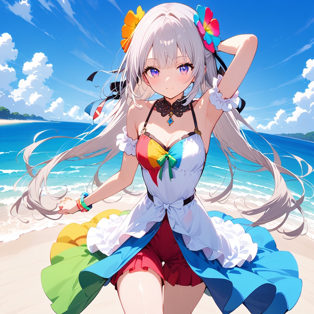 カラフルサマー | の人気AIイラスト・グラビア