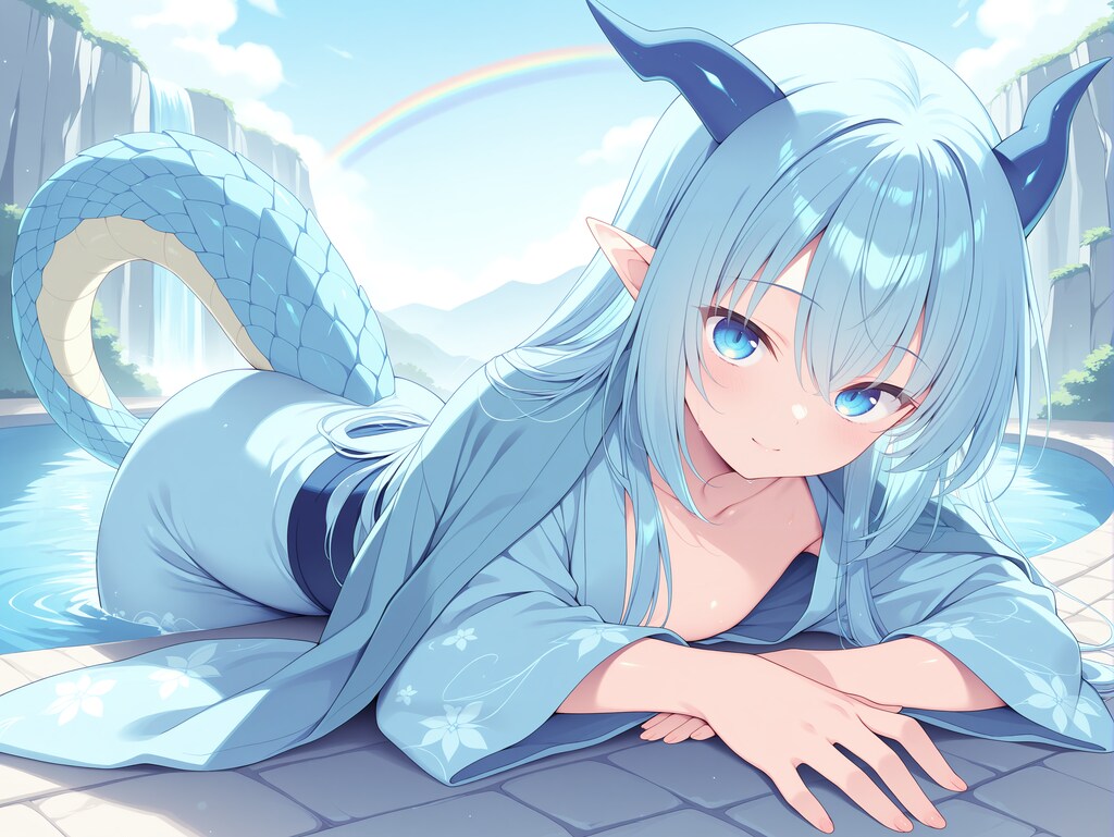 寝そべり竜娘さん（全年齢）