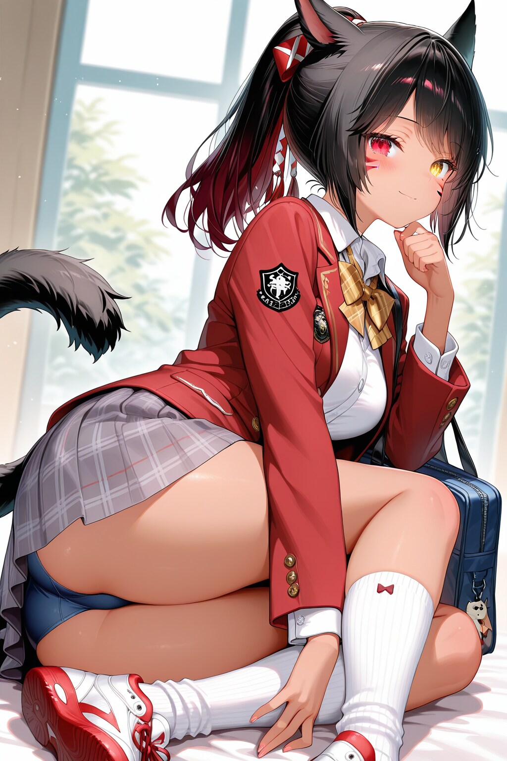 尻尾がアクセント