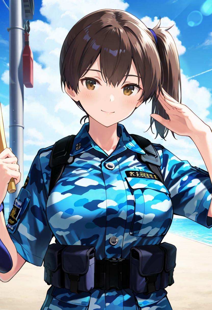 艦これ加賀（青色迷彩服）