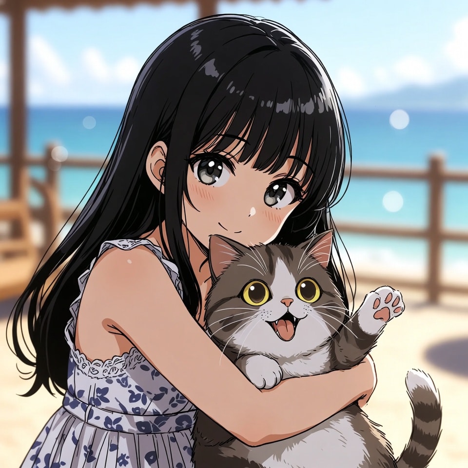 ねこと少女 | の人気AIイラスト・グラビア