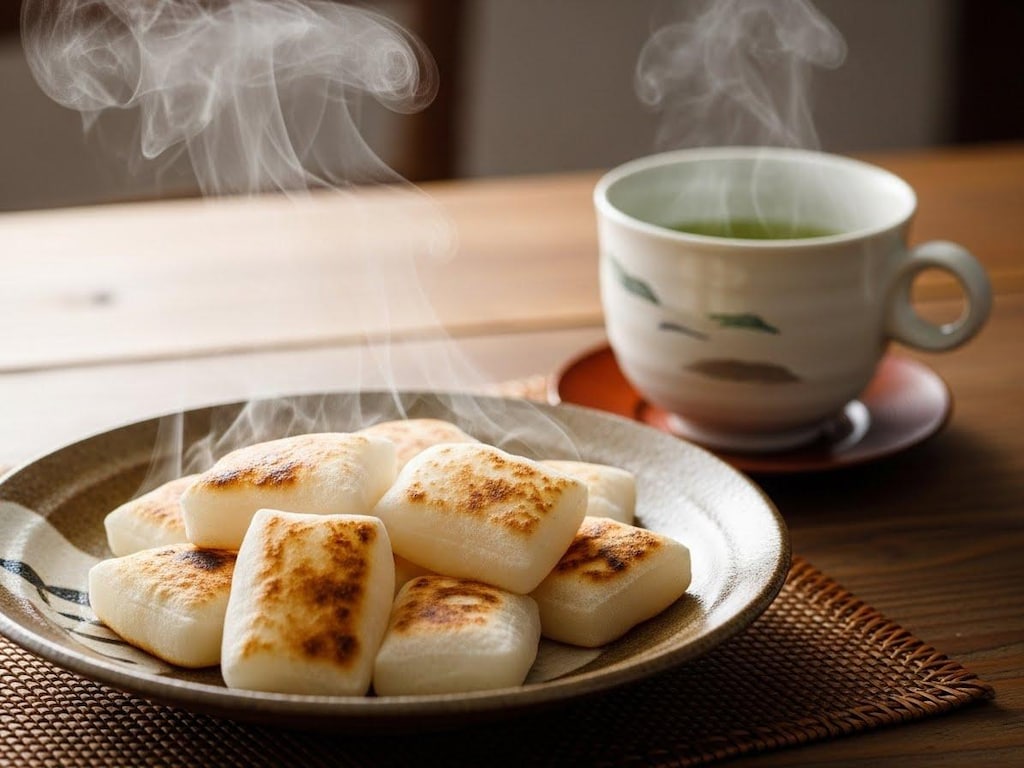 デザートの焼餅