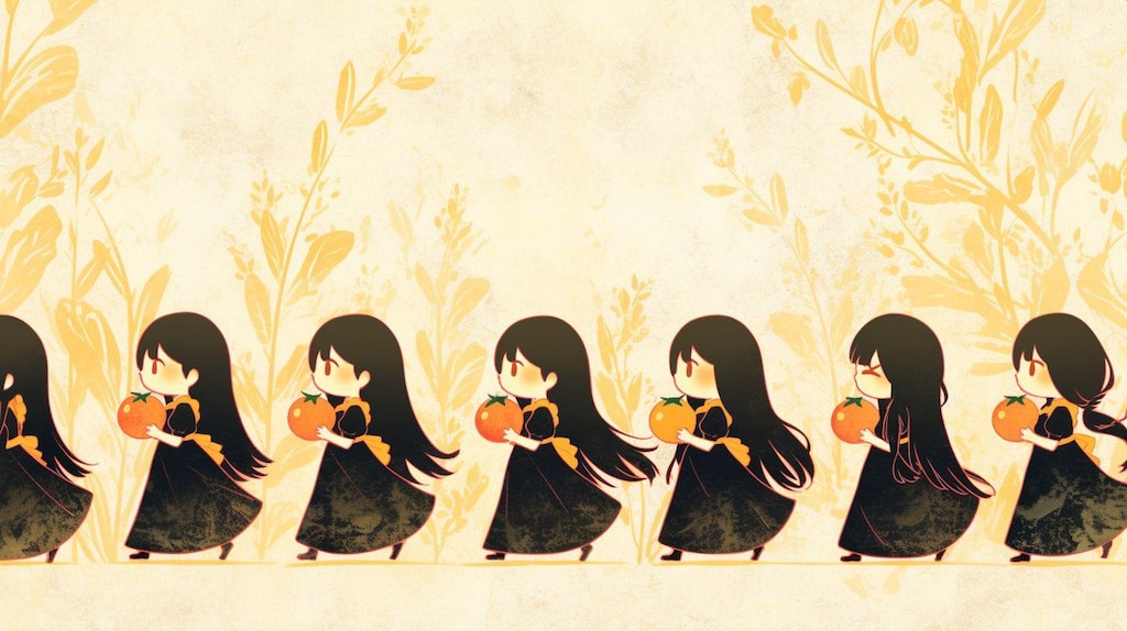 トマト畑のメイドちゃん