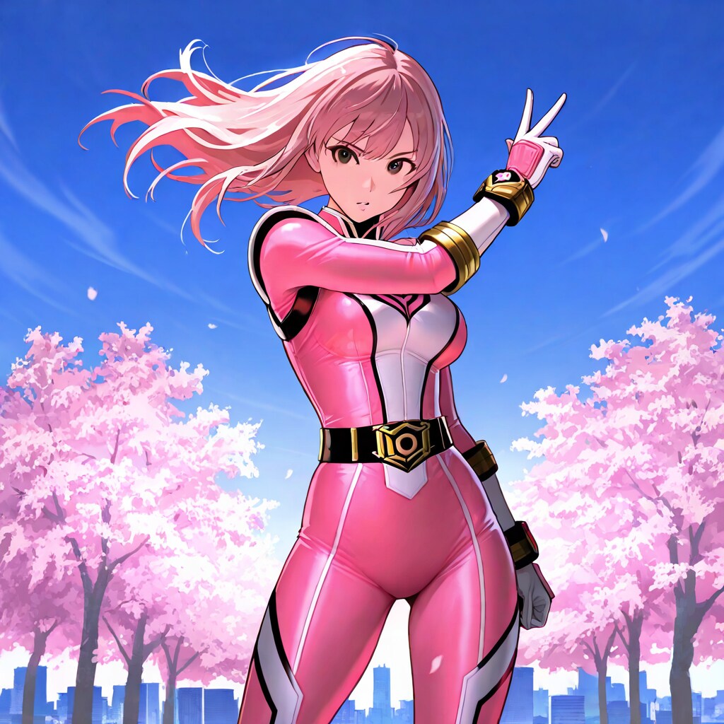 うちの子。戦隊ヒロイン本多桜子。