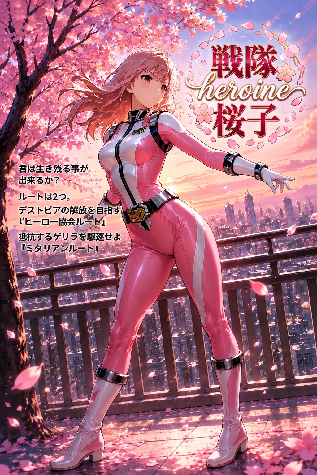 うちの子。戦隊ヒロイン本多桜子。