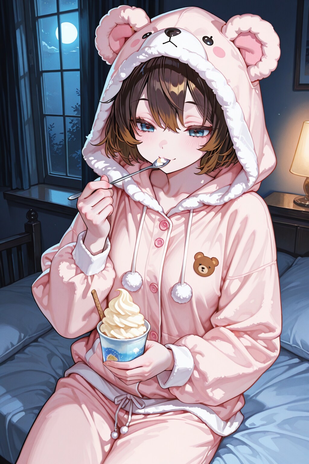 寝る前に...
