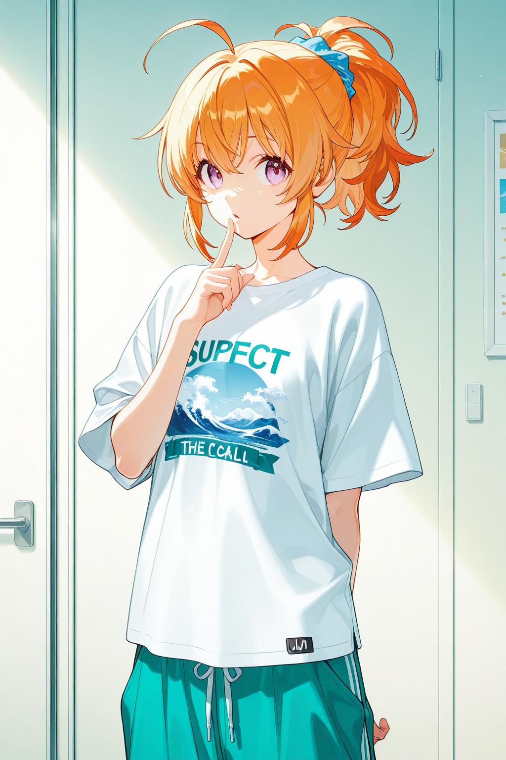 ポニテ　アホ毛2