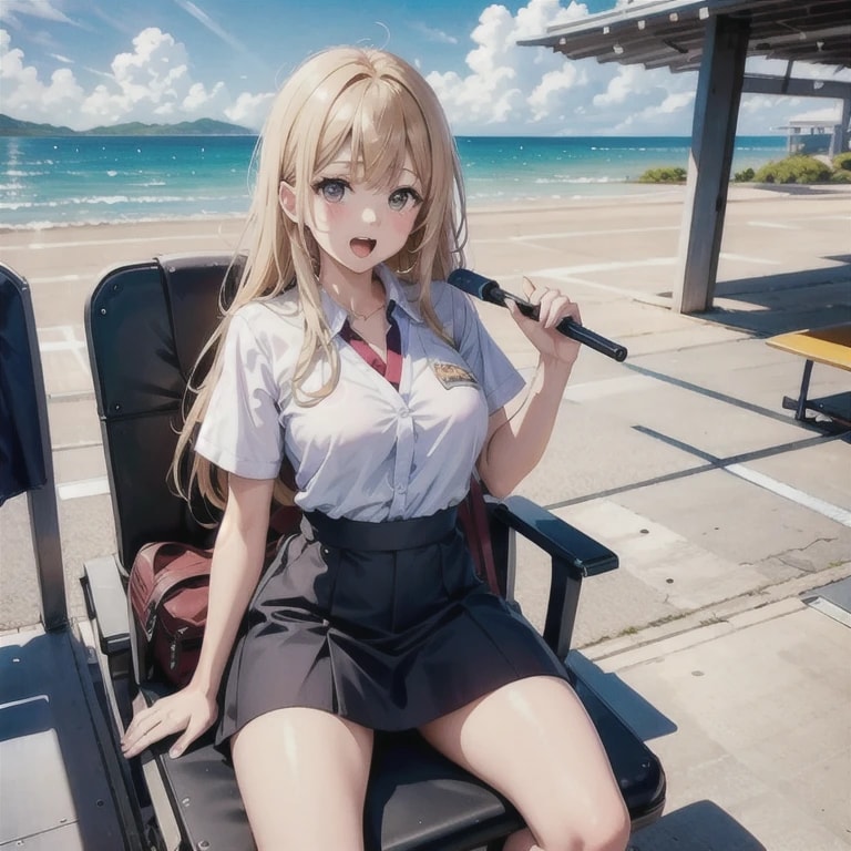 ふぅ～着いたね～　でっ　お兄ちゃん　あたしの水着は？