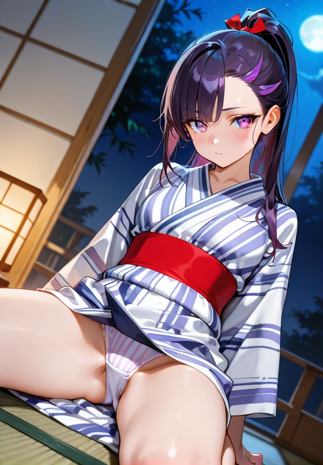 そんな恰好で睨まれても…。