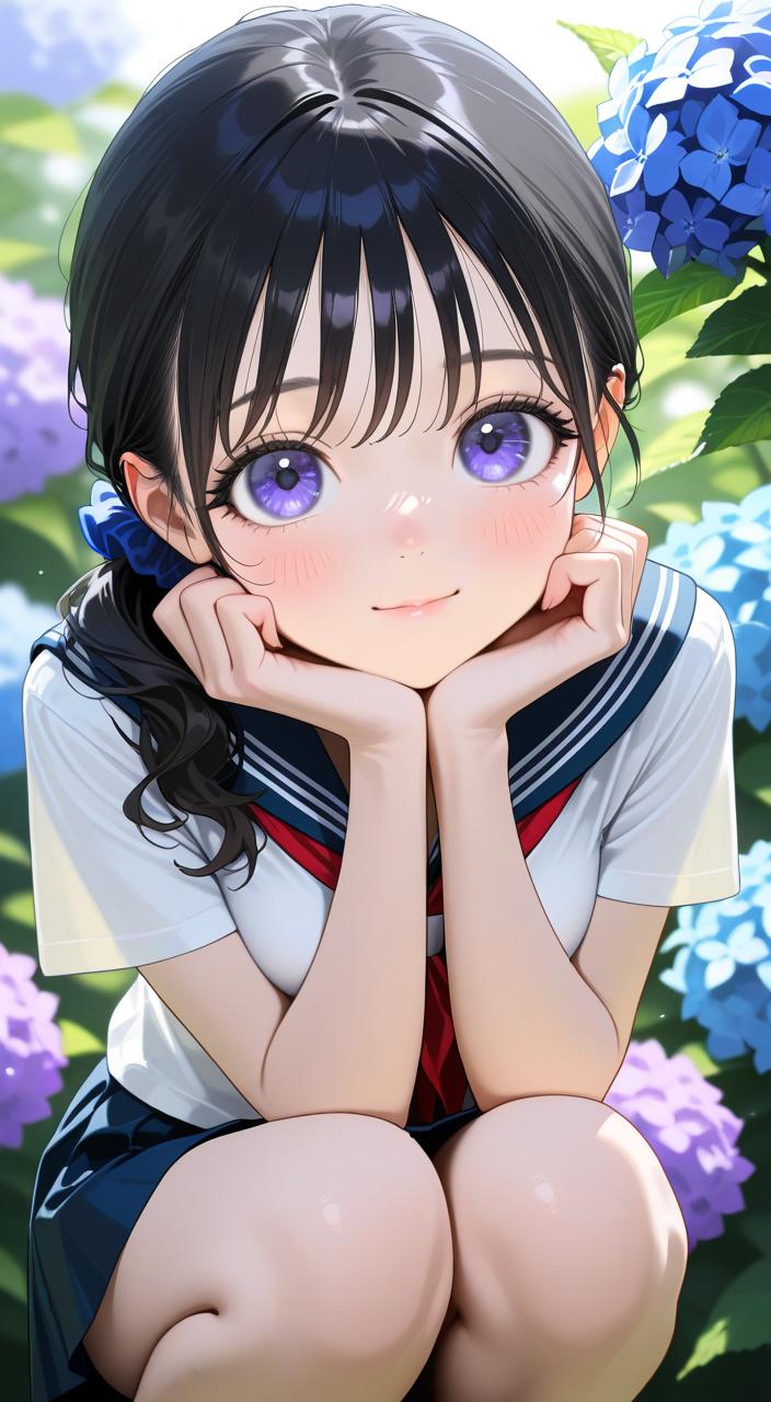 紫陽花 | の人気AIイラスト・グラビア