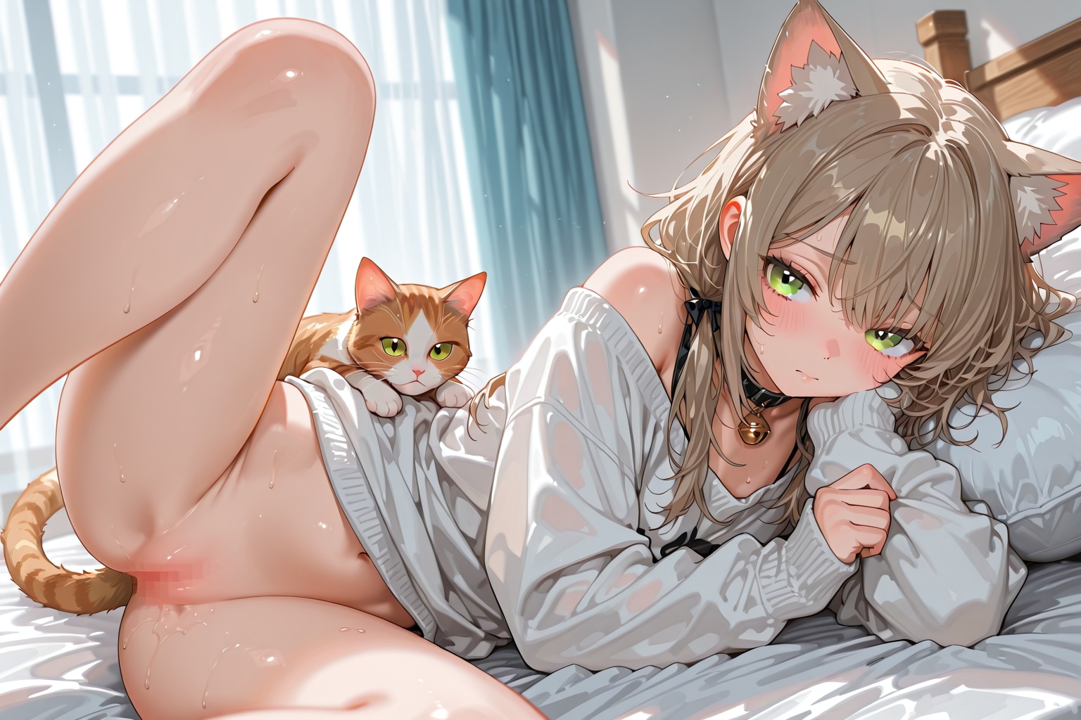 猫耳娘と猫