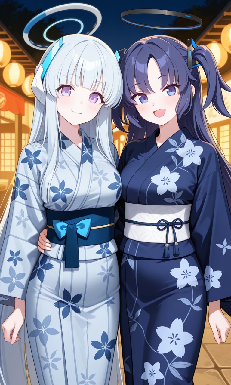 ユウカとノア　浴衣1
