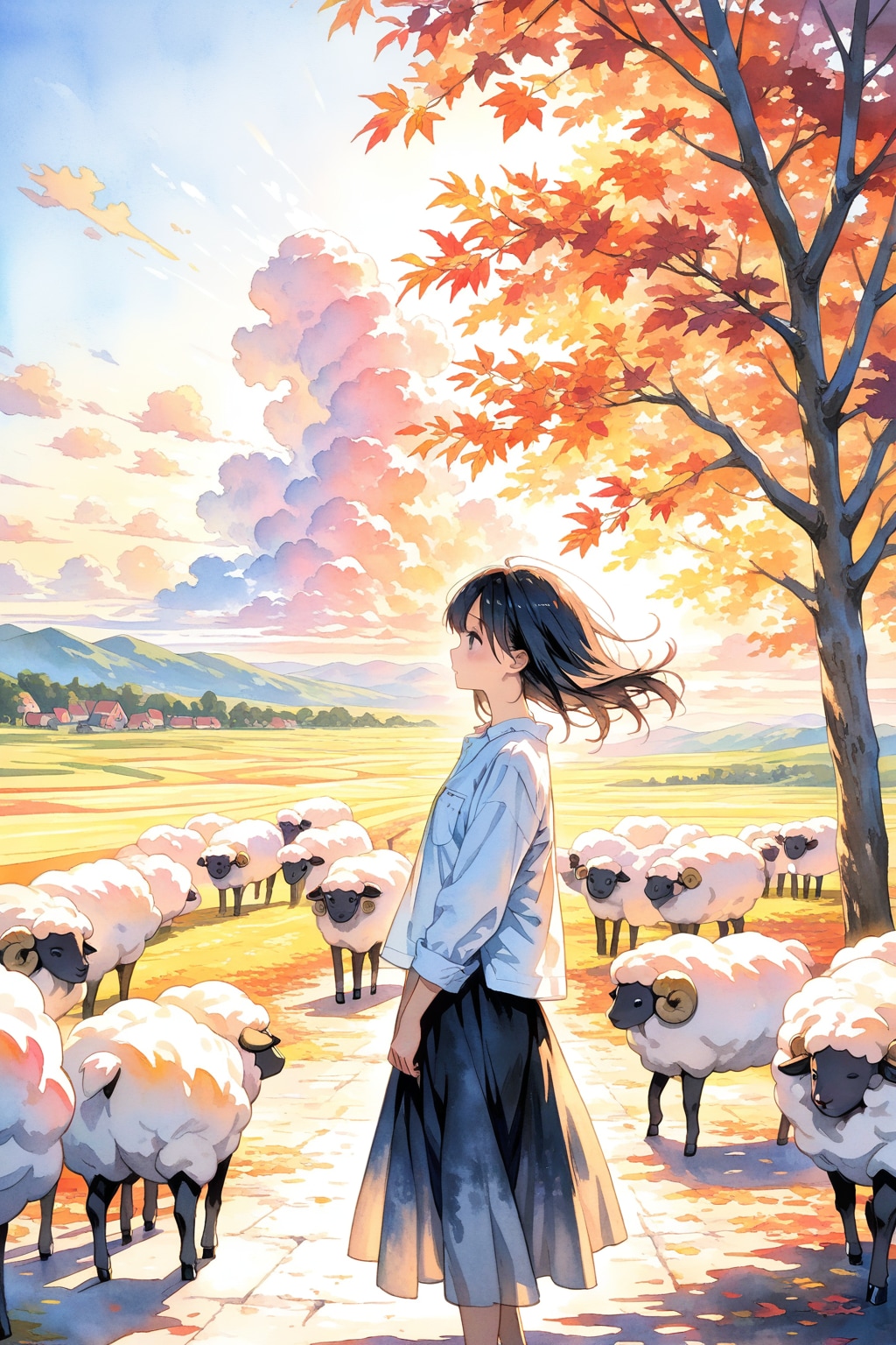 羊と雲 | の人気AIイラスト・グラビア